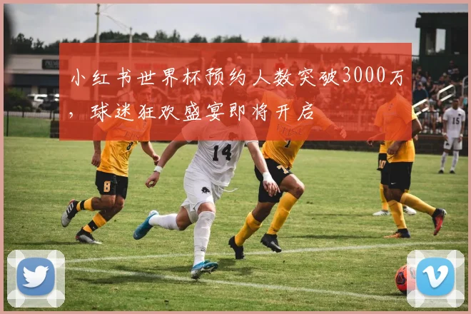 小红书世界杯预约人数突破3000万,球迷狂欢盛宴即将开启